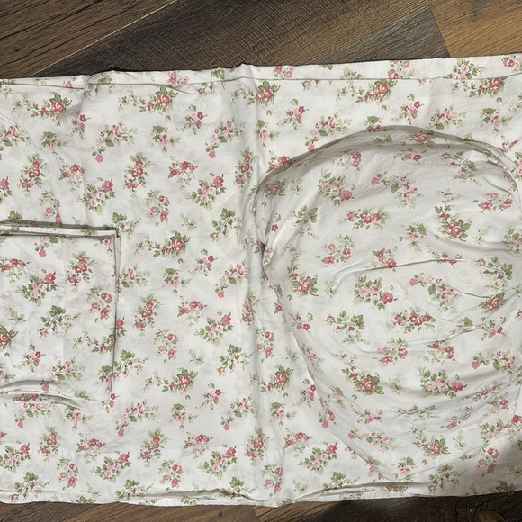 Laura Ashley 90s Cottagecore Rose Sheet Set Queen Size Shabby Chic Grannycore - Picture 3 of 8